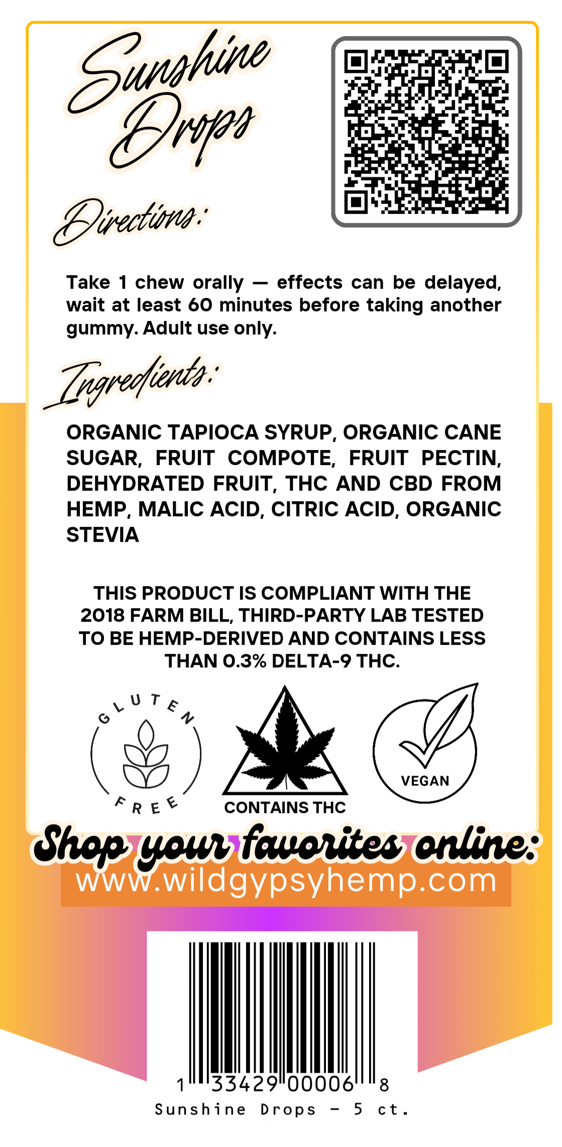 Sunshine Drops - Mango Pineapple