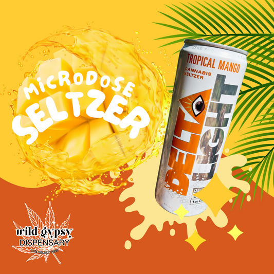 Δ9 SELTZER | Delta Light, Tropical Mango - 5mg.