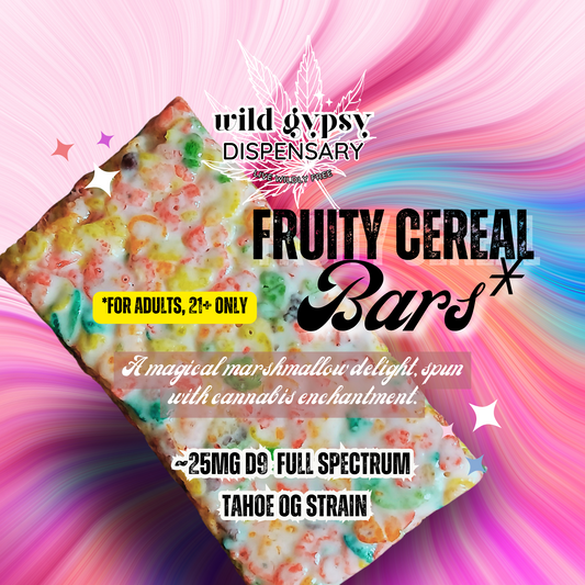 Δ9 Full Spectrum Fruity Cereal Bars - ~25mg.